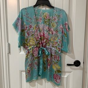 Vintage CAbi silk Kimono. XL